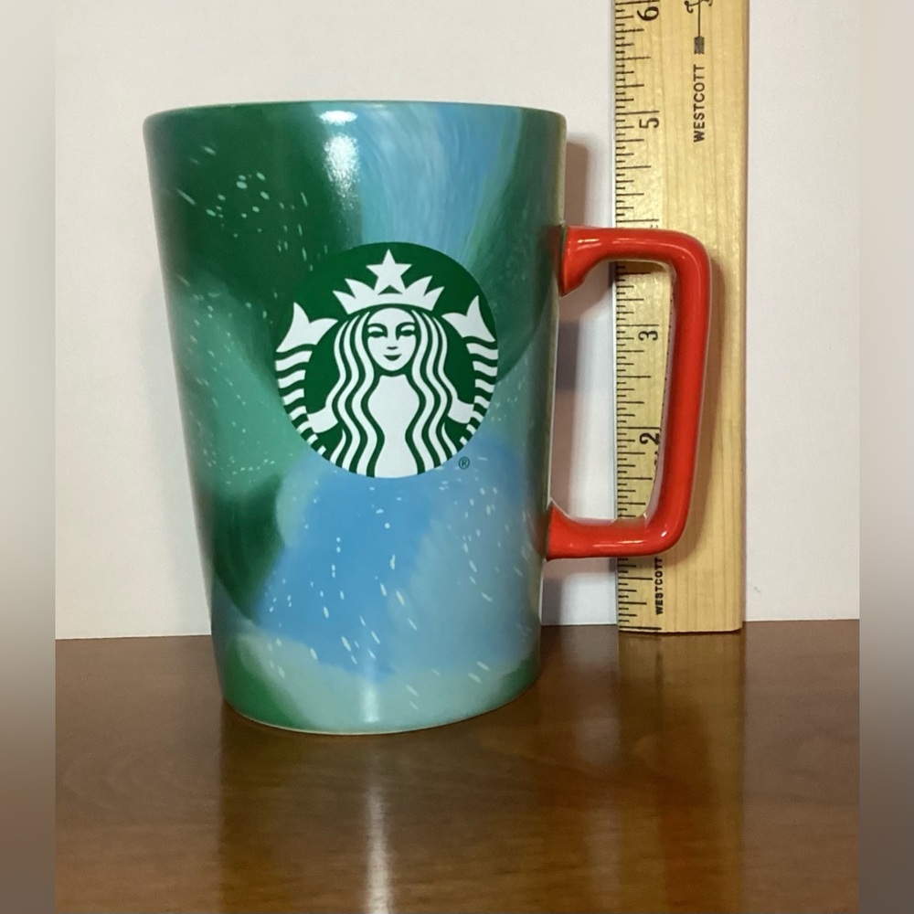 Starbucks 2024 Holiday Ceramic Mug with Red Handle - Picture 5 of 7